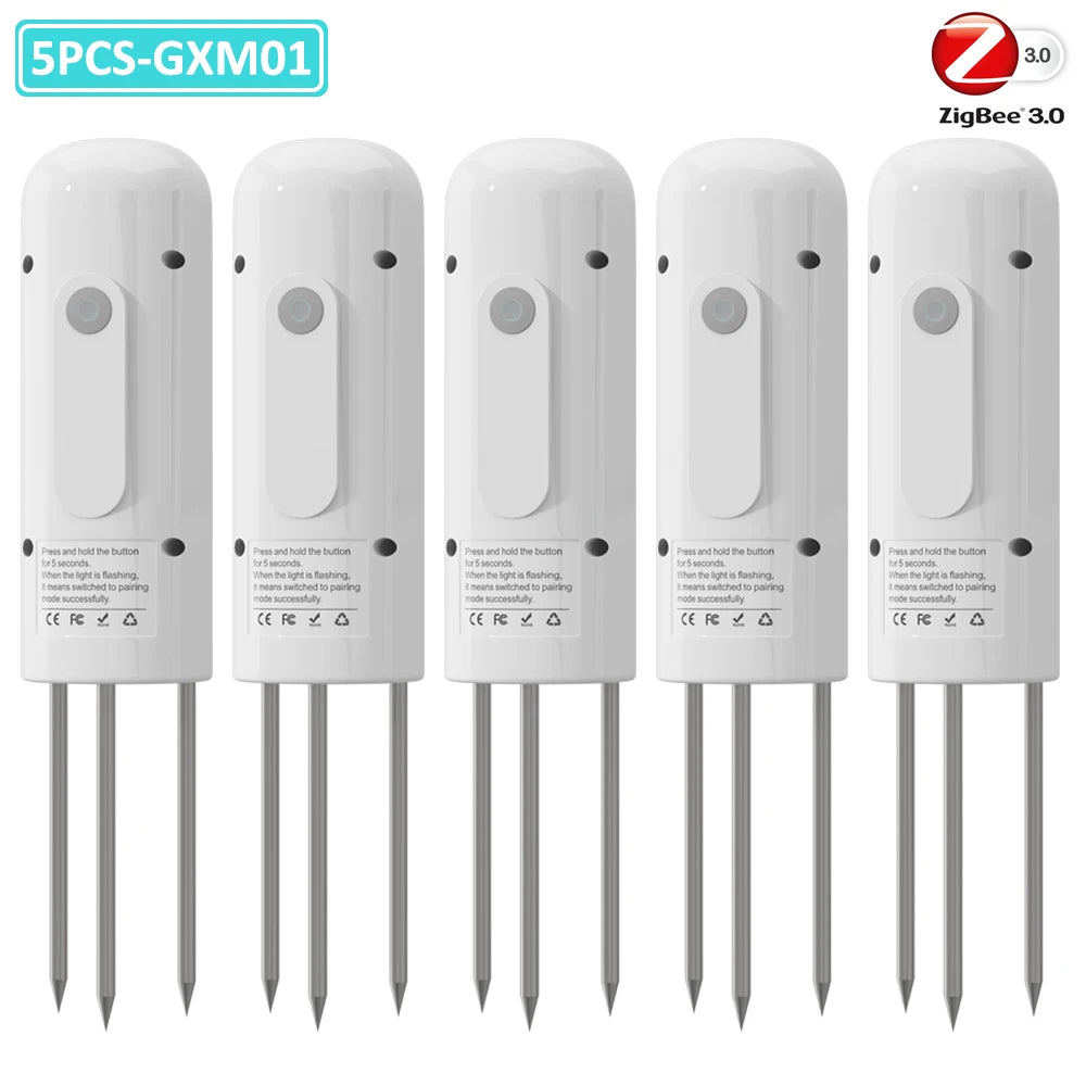 ZIGBEE Plant Monitor Outdoor Soil Temperature Meter Moisture Humidity Tester Sensor Garden Automation Irrigation TUYA Detector