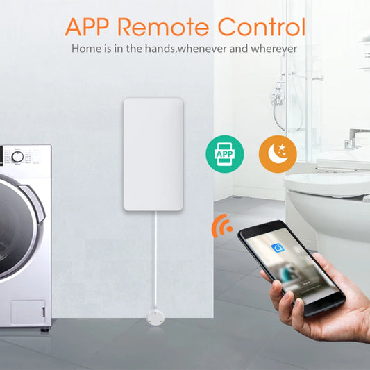 Tuya Zigbee Overflow Security Alarm System Remote Control 2.4Ghz Water Leakage Monitoring Battery Powered Portable for Apartment