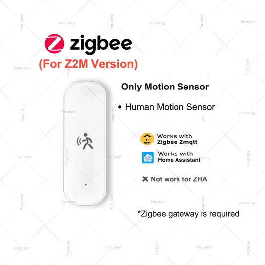 10G Human Motion Sensor for Z2M /Tuya Zigbee Mmwave Radar Detector with Luminance Temperature Humidity Sensor Replace PIR Sensor