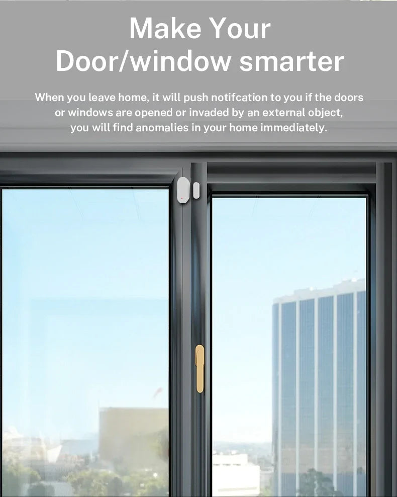 Zigbee 3.0 Tuya Door Sensor Window Sensor Home Security for Smart Home Smart Life APP Compatible with Alexa Google Assistant