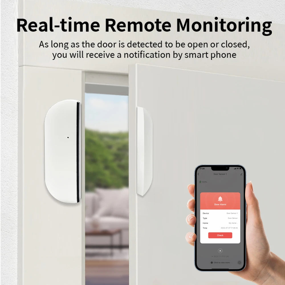 Zigbee Door and Windows Sensor Tuya Wifi Door Open/Close Detector Smart Home Automation Wireless Magnetic Door Sensor