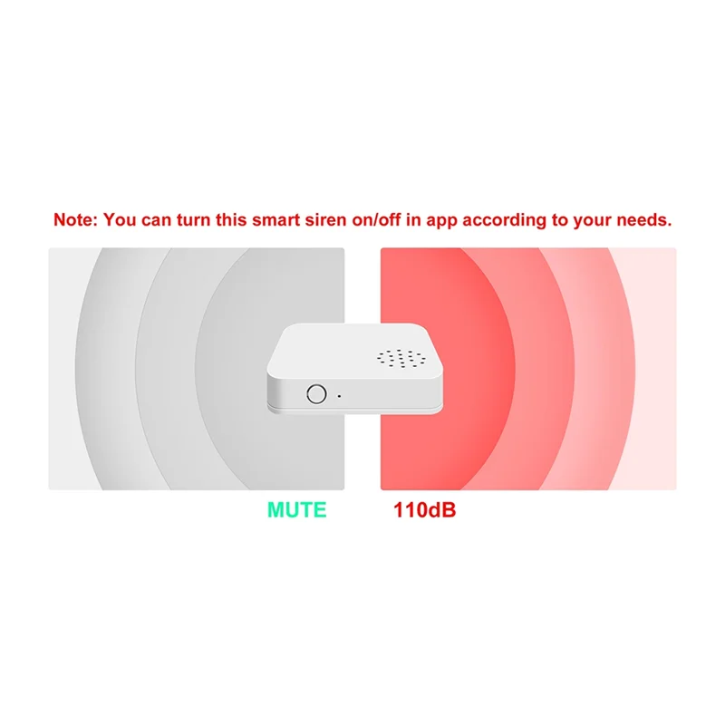 Abjf-Tuya Zigbee Smart Vibration Sensor Wireless Glass Break/Drop/Tilt Detector Smart Siren Alarm