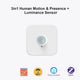 Smart 24G Human Presence+Pir+Luminance 3In1 Sensor Zigbee3.0 for Tuya Home Assistant Zigbee2Mqtt Battery Power 3Years