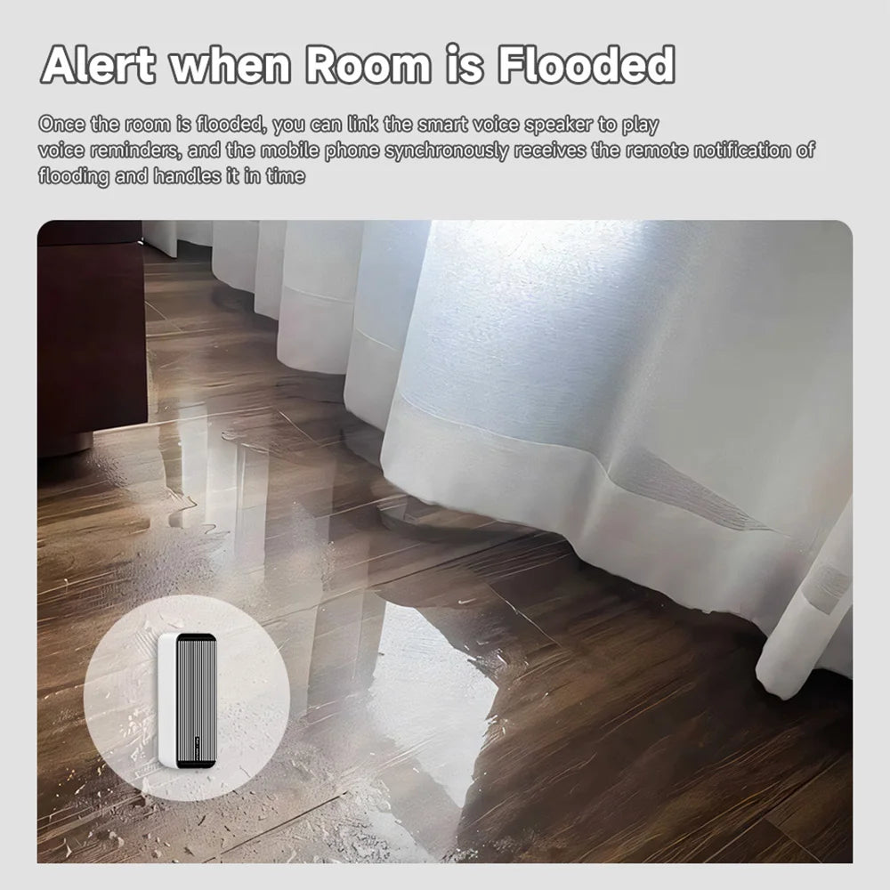 Rain Sensor Alert Wifi Zigbee for Tuya Google Assistant Amazon Alexa Smartlife Real-Time Data Collection Detection of Rainfall