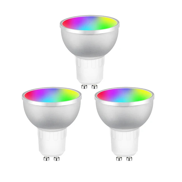 Transform Your Space with 1-10Pcs Zigbee Smart Home LED Bulb Spot Night Light Lamp - 5W GU10 RGBCW Compatible with Alexa, Google Home, and SmartThings