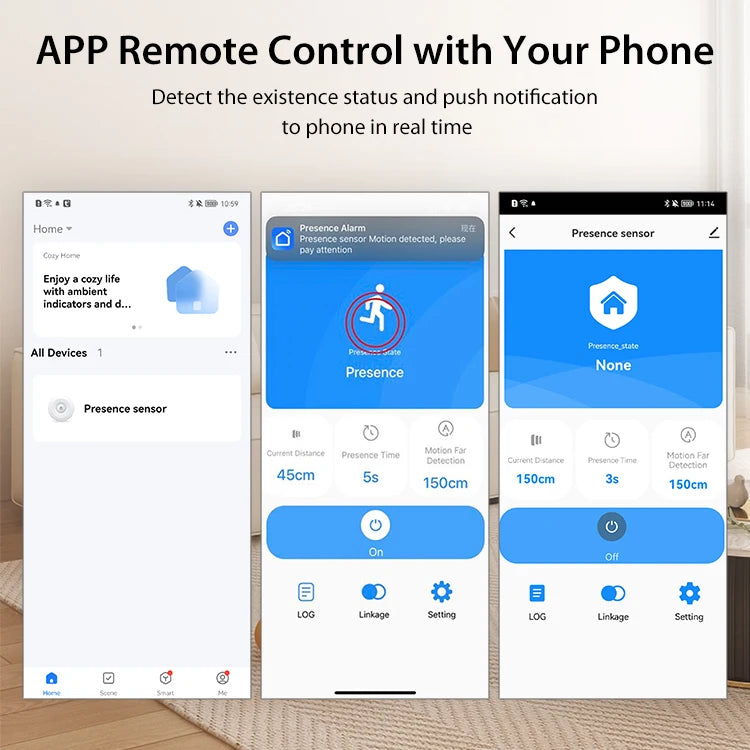 Tuya Zigbee/Wifi 24G Mmwave Radar Human Presence Motion Sensor Relay Luminance Detection 110/220V Support 2MQTT Home Assistant