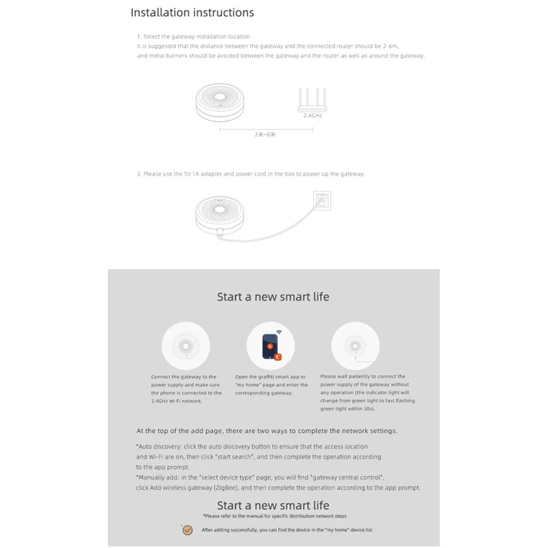 Afourt-Tuya Zigbee Smart Light Sensor Illuminance Brightness Detection Home Lighting Automation Zigbee Intelligent Remote Alarm