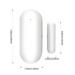 Tuya Zigbee Door Open Detector Works with Alexa Google Smart Life APP Real-Time Monitor for Home Security Door Window Sensor