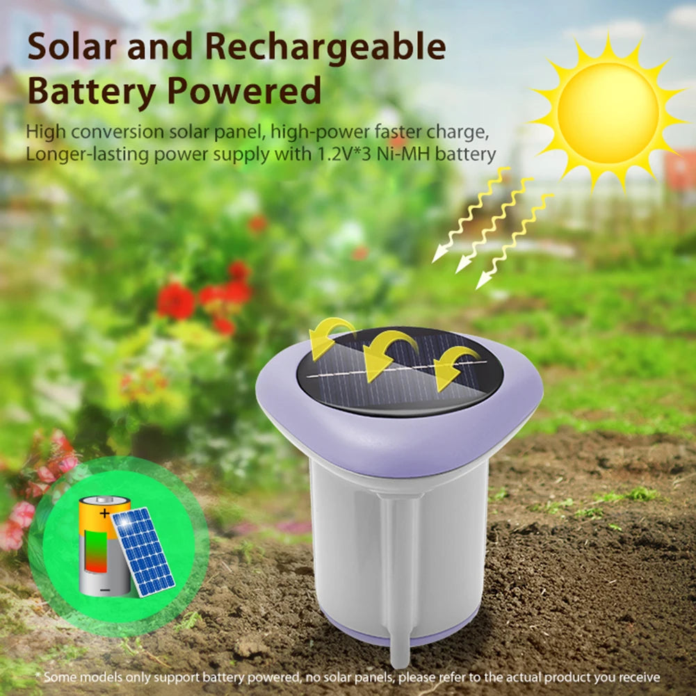 Smart Zigbee Solar Soil Sensor Planting Temperature and Humidity Meter Thermohygrometer Wireless Soil Moisture Meter for Garden