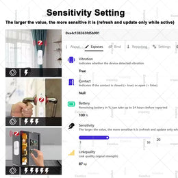 Smart Zigbee Vibration Sensor Remote Monitor Home Security Protection Motion Shock Alarm Only Support Zigbee2Mqtt Home Assistant