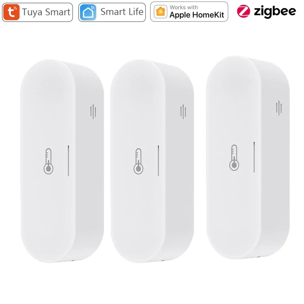 Tuya Zigbee Temperature Humidity Sensor Hygrometer Thermometer Smart Life APP Remote Works with Homekit Alexa Google Home 2Mqtt