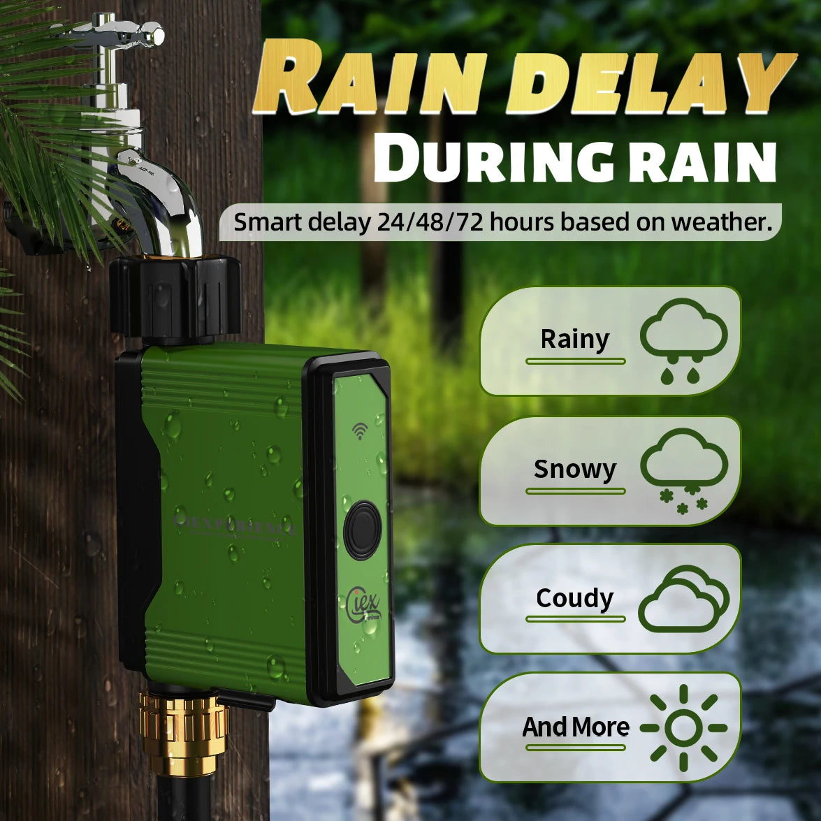2024 NEW ZIGBEE Garden Watering Timer Smart Sprinkler Drip Irrigation System Built-In Water Flow Recorder Controller TUYA