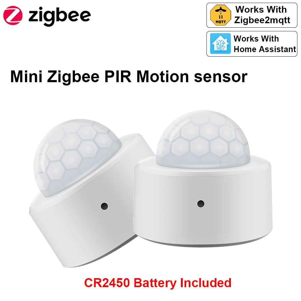 Zigbee Smart PIR Motion Sensor Built in Battery Passive Infrared Detector Support Home Assistant Zigbee2Mqtt