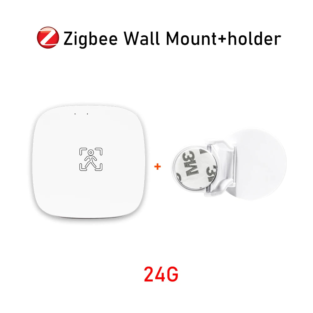 Tuya Zigbee Wifi Mmwave Human Presence Motion Sensor 5.8G 24G Radar Luminance Breath Distance Detection Sensor Home Automation