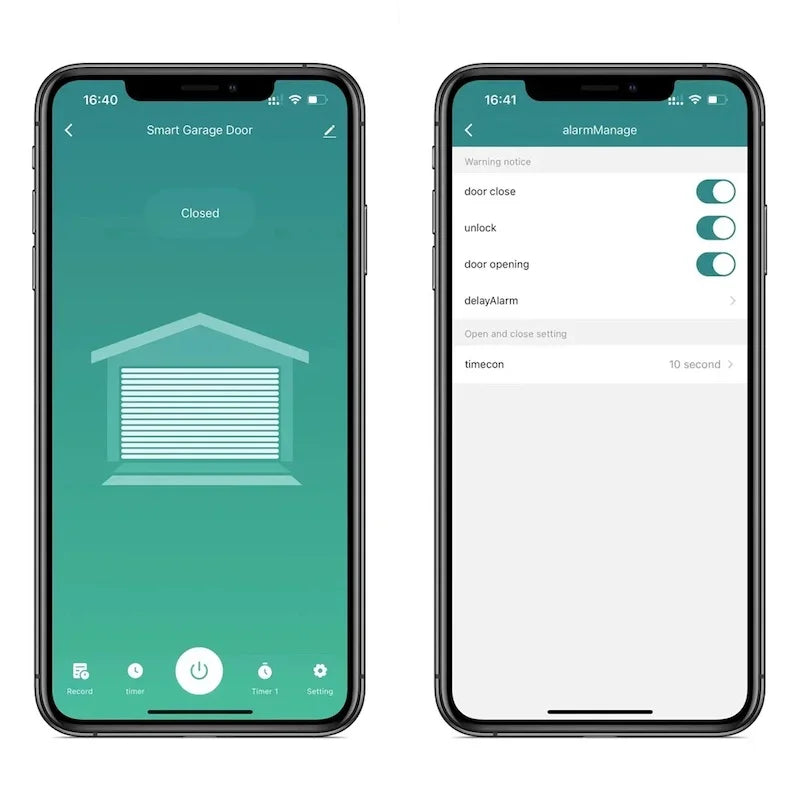 Smart Life Tuya Garage Door Opener Wifi or Zigbee Wireless Control RF433 Timer Schedule Alexa Google Assistant Compatible