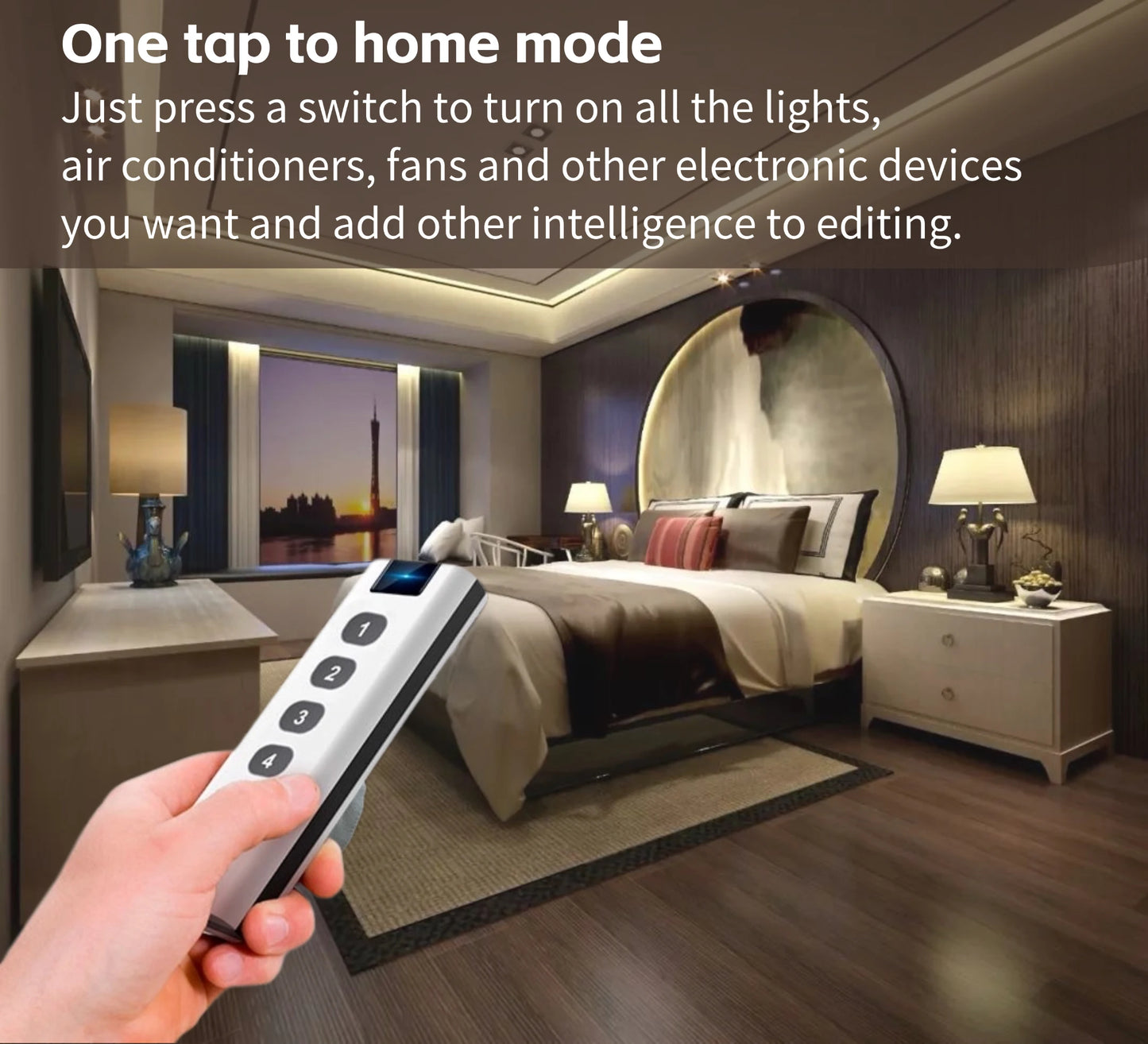 Transform Your Smart Home Experience with the Zigbee 3.0 Smart Remote Button - A Versatile 4-Mode Controller Compatible with Tuya Smart!