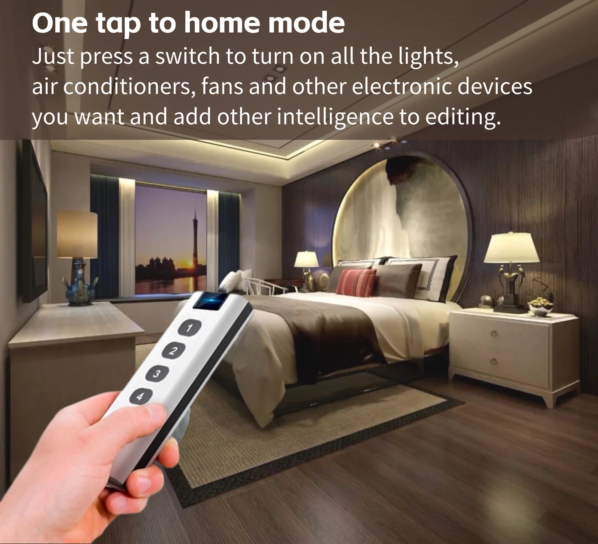 Transform Your Smart Home Experience with the Zigbee 3.0 Smart Remote Button - A Versatile 4-Mode Controller Compatible with Tuya Smart!