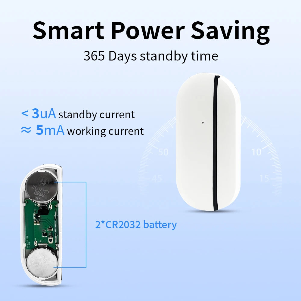 Zigbee Door and Windows Sensor Tuya Wifi Door Open/Close Detector Smart Home Automation Wireless Magnetic Door Sensor