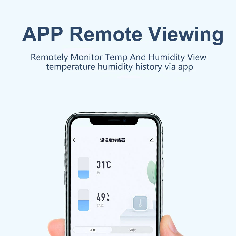Zigbee Temperature and Humidity Sensor with LED Screen Display CR2032 Battery Compatiable with Alexa Google Assistant Smart Life