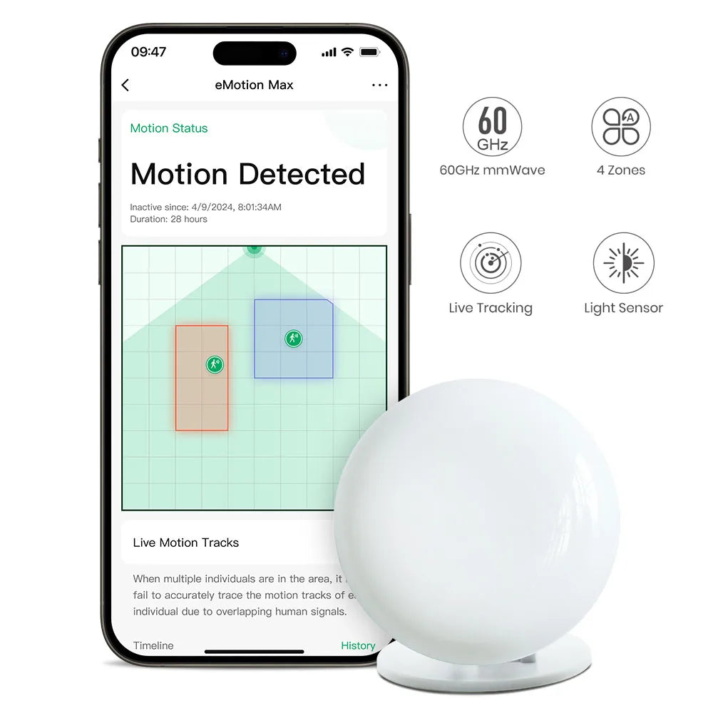 LinknLink eMotion Max, sensor de presencia, luminosidad y IR LinknLink eMotion Max, sensor de presencia, luminosidad y IR