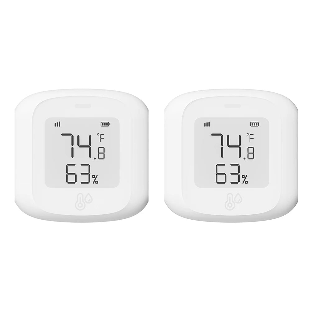 Digital Zigbee Smart/Wifi Room Thermometer Hygrometer APP Alert Temperature Humidity Meter Support for Alexa for Home Pet Garage