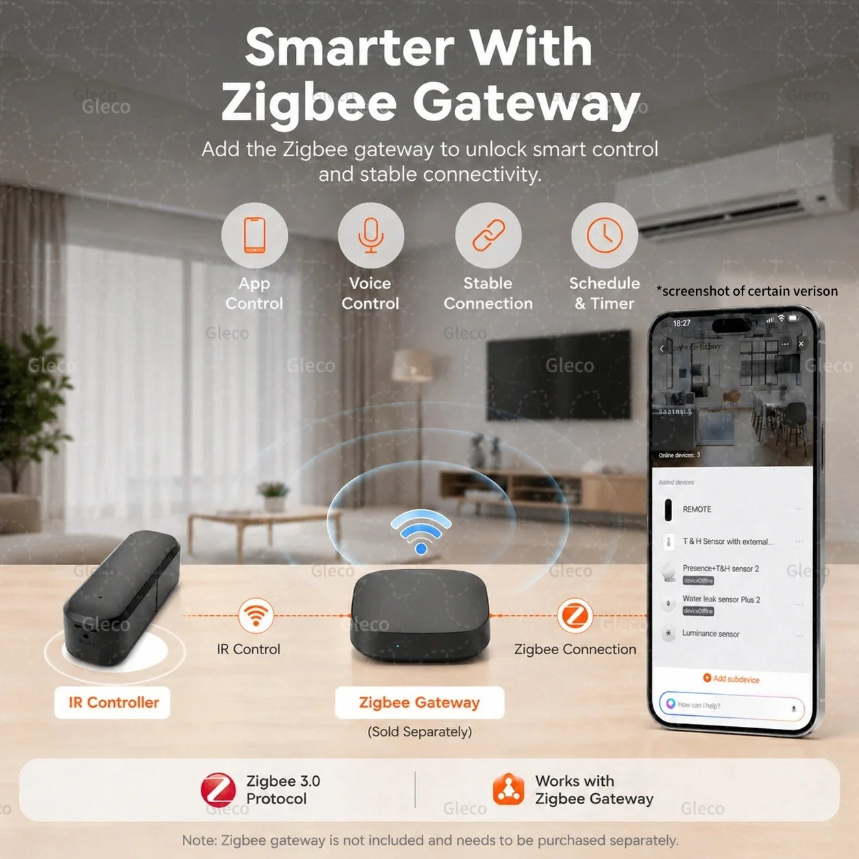 Zigbee IR Remote Control Temperature Humidity Sensor Universal Infrared Controller for TV DVD AUD AC 2MQTT TUYA Smart Life Hub