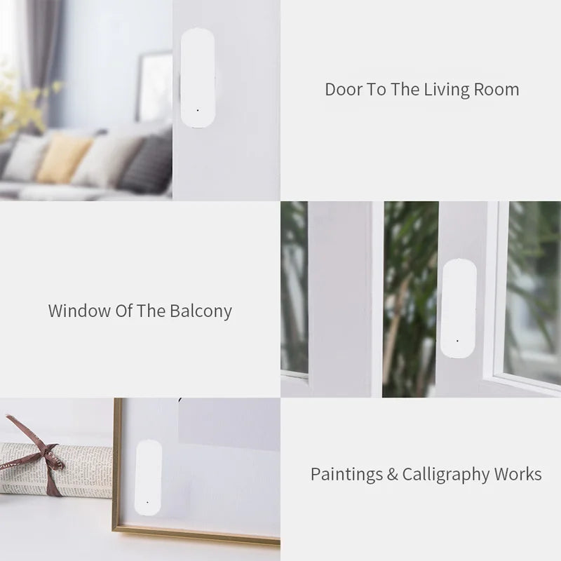Tuya Smart Motion Sensor Graffiti Zigbee Vibration Detector anti Theft Alarm Door Window Table Safe Real-Time Monitoring