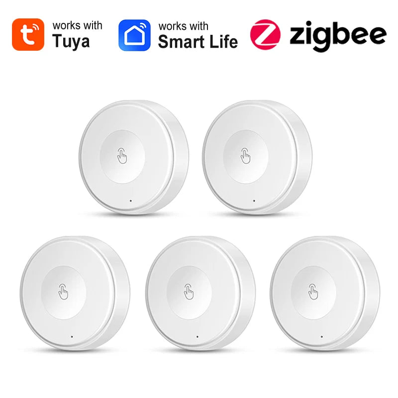 Tuya Zigbee Button Scene Switch One Key Home Automation Intelligent Linkage Smart Life App Control Device Work with Gateway