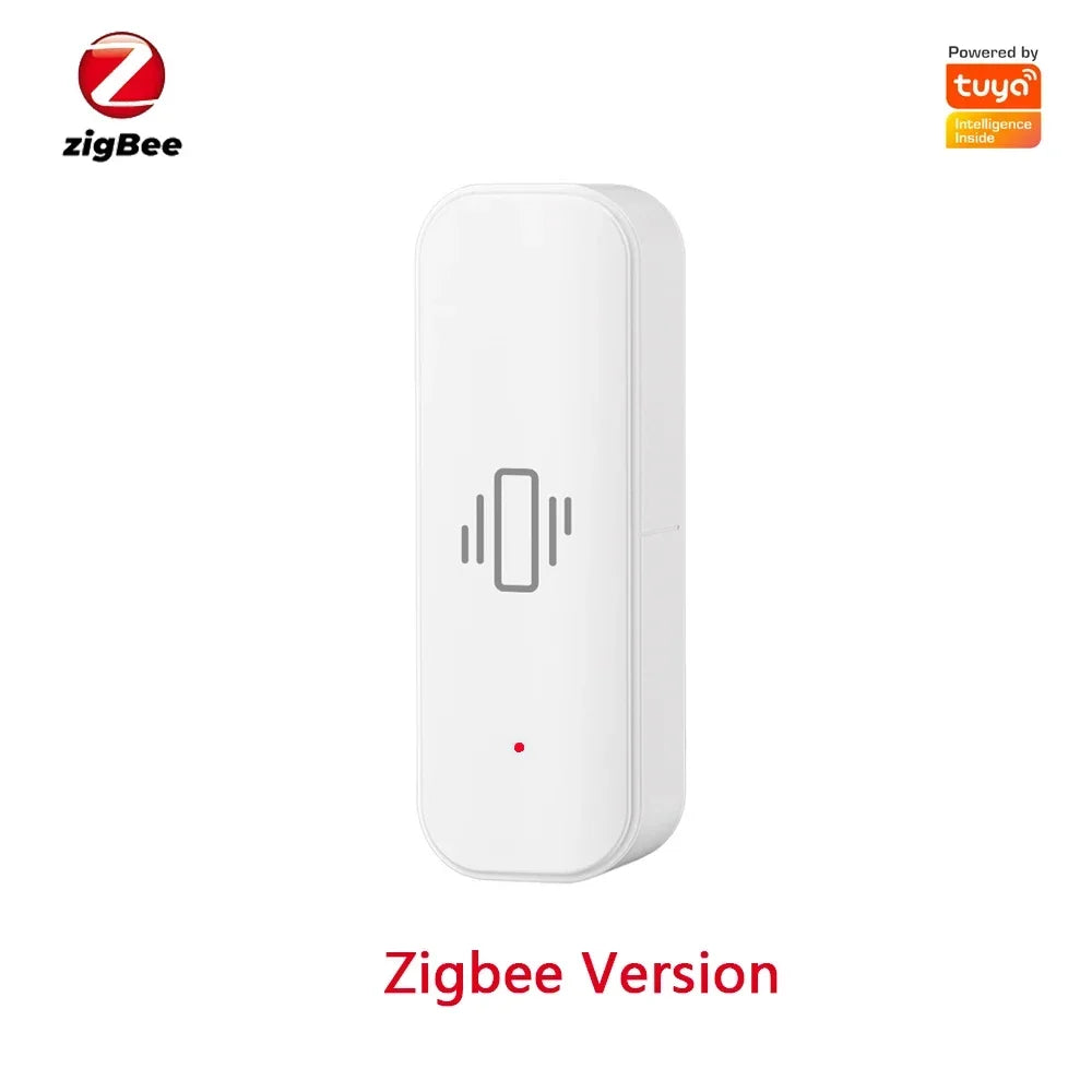 Tuya Wifi/Zigbee Smart Vibration Sensor Home Security Protection Smartlife App Real-Time Remote Monitor Alarm Notification