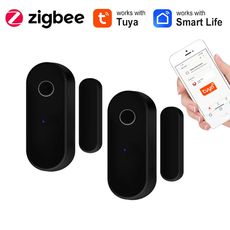 Enhance Your Home Security with the Zigbee Door & Window Sensor – Tuya Smart Life App Compatible for Remote Monitoring and Anti-Theft Protection