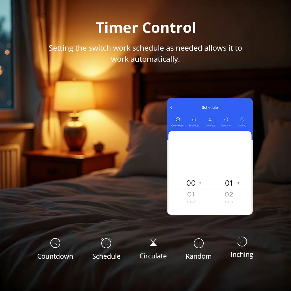 Zigbee 2 Gang Smart Inline Module Mini Light Switch with Power Statistics Function Work with Tuya Smart Life App