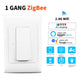 Tuya Zigbee Smart Light Wall Light Switch US/AU NO Neutral Wire Push Button Physical Remote Control Switches Alexa Google Home