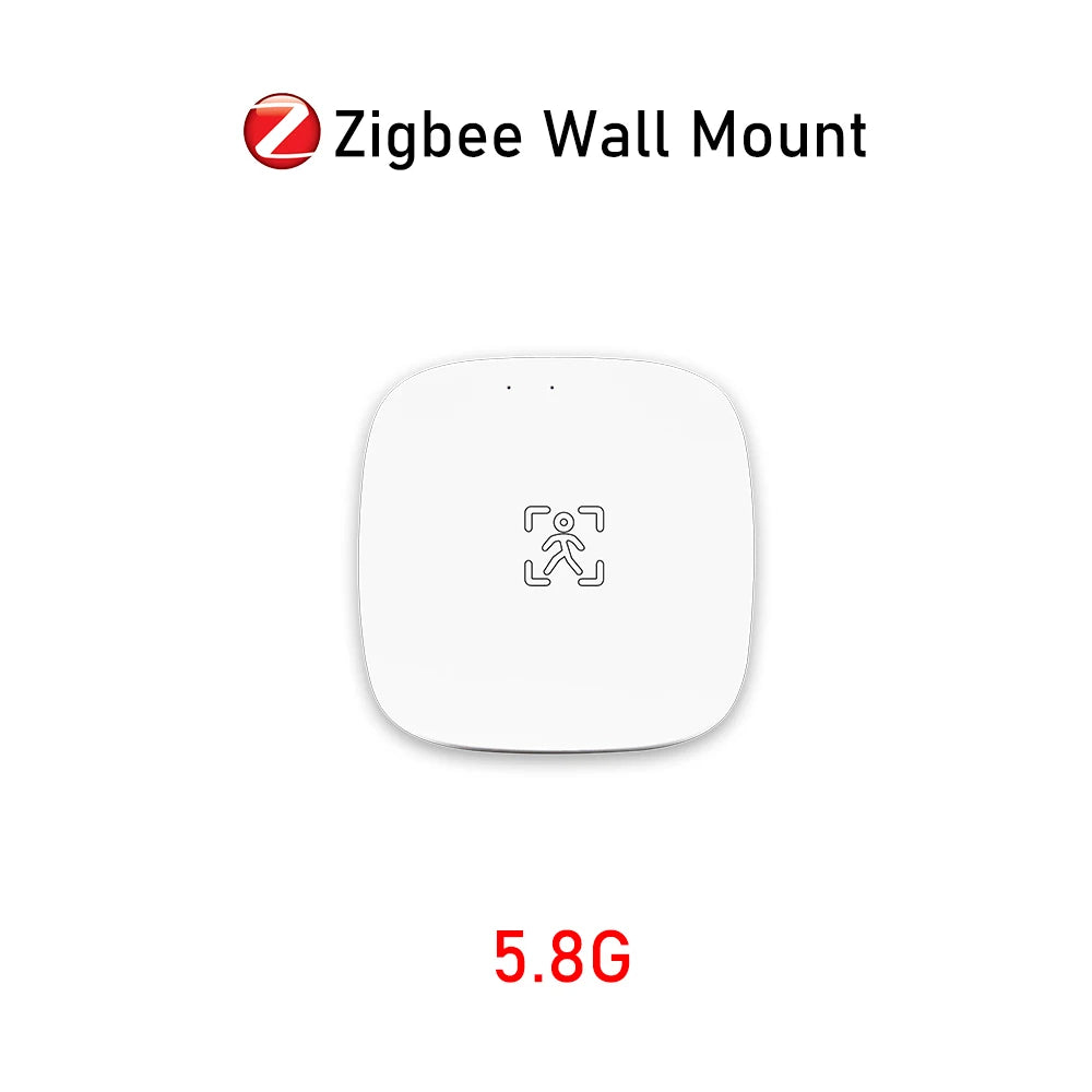 Tuya Zigbee Wifi Mmwave Human Presence Motion Sensor 5.8G 24G Radar Luminance Breath Distance Detection Sensor Home Automation