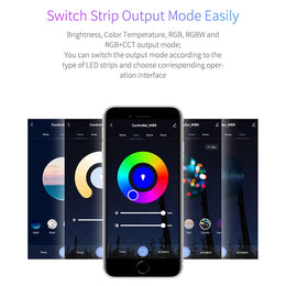 Tuya Zigbee Controller LED Dimmer for RGB RGBW CCT LED Strip Smart Regulator Support Hu-E Alexa Google Assistant Voice Control