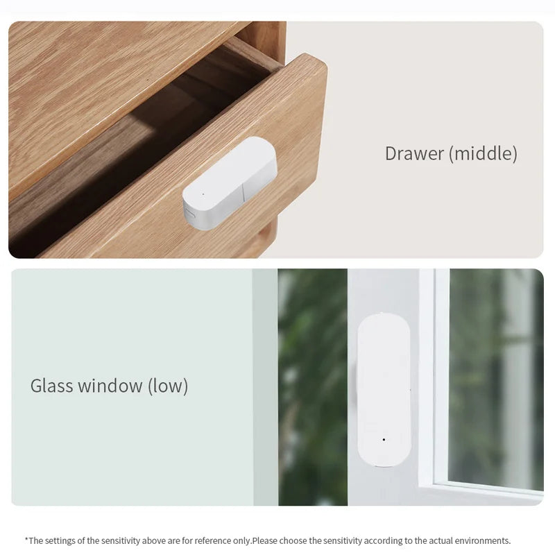 Tuya Smart Motion Sensor Graffiti Zigbee Vibration Detector anti Theft Alarm Door Window Table Safe Real-Time Monitoring