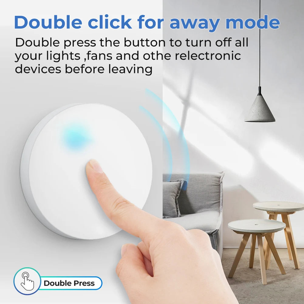 Zigbee Gateway Need Smart Light Switch Multi-Scene Linkage Remote Control Switch Zigbee One-Key Control for Smart Home Devices