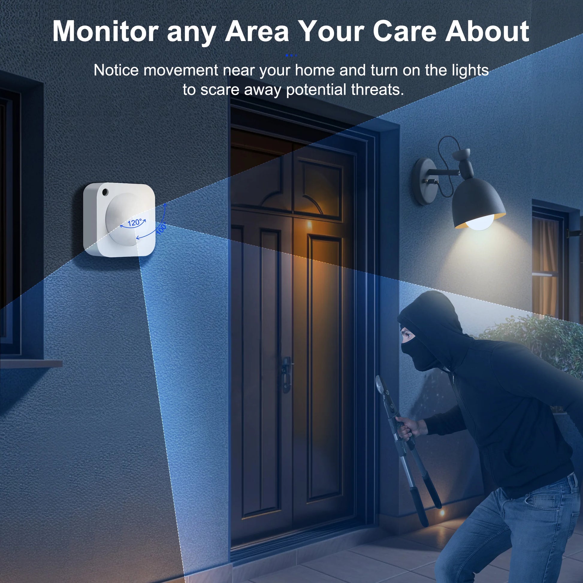 Zigbee PIR Motion Sensor Smart Movement Detector 2-In-1 Light Sensor Supports Home Assistant for Automatic Home Security