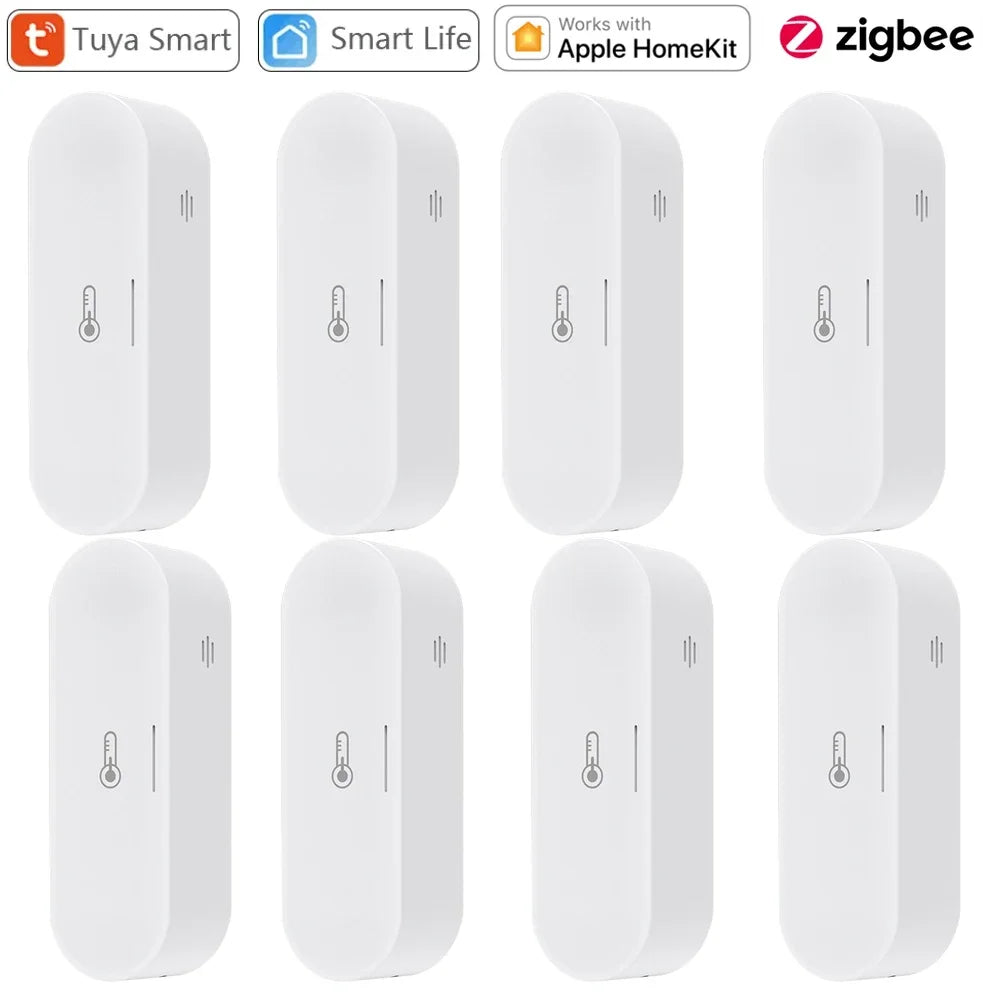 Tuya Zigbee Temperature Humidity Sensor Hygrometer Thermometer Smart Life APP Remote Works with Homekit Alexa Google Home 2Mqtt