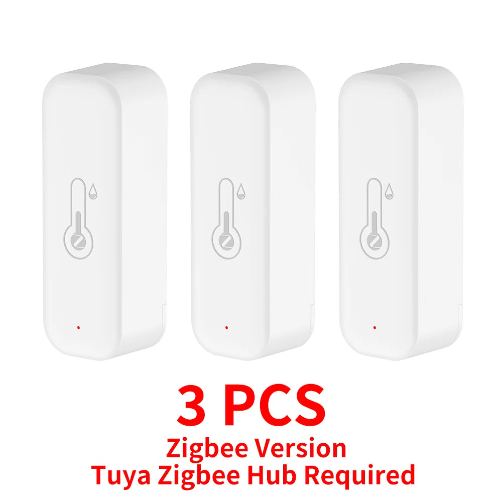 1~4Pcs Tuya Zigbee 3.0 Temperature Humidity Sensor  ZTH02 Work with Smartlife Yandex Alexa