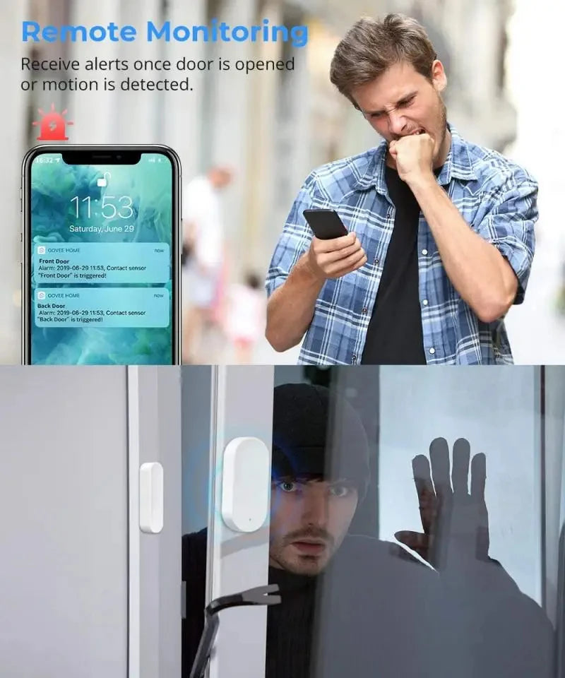 Ewelink Zigbee 3.0 Smart Door & Window Sensor - Enhance Your Home Security with Alexa & Google Home Integration