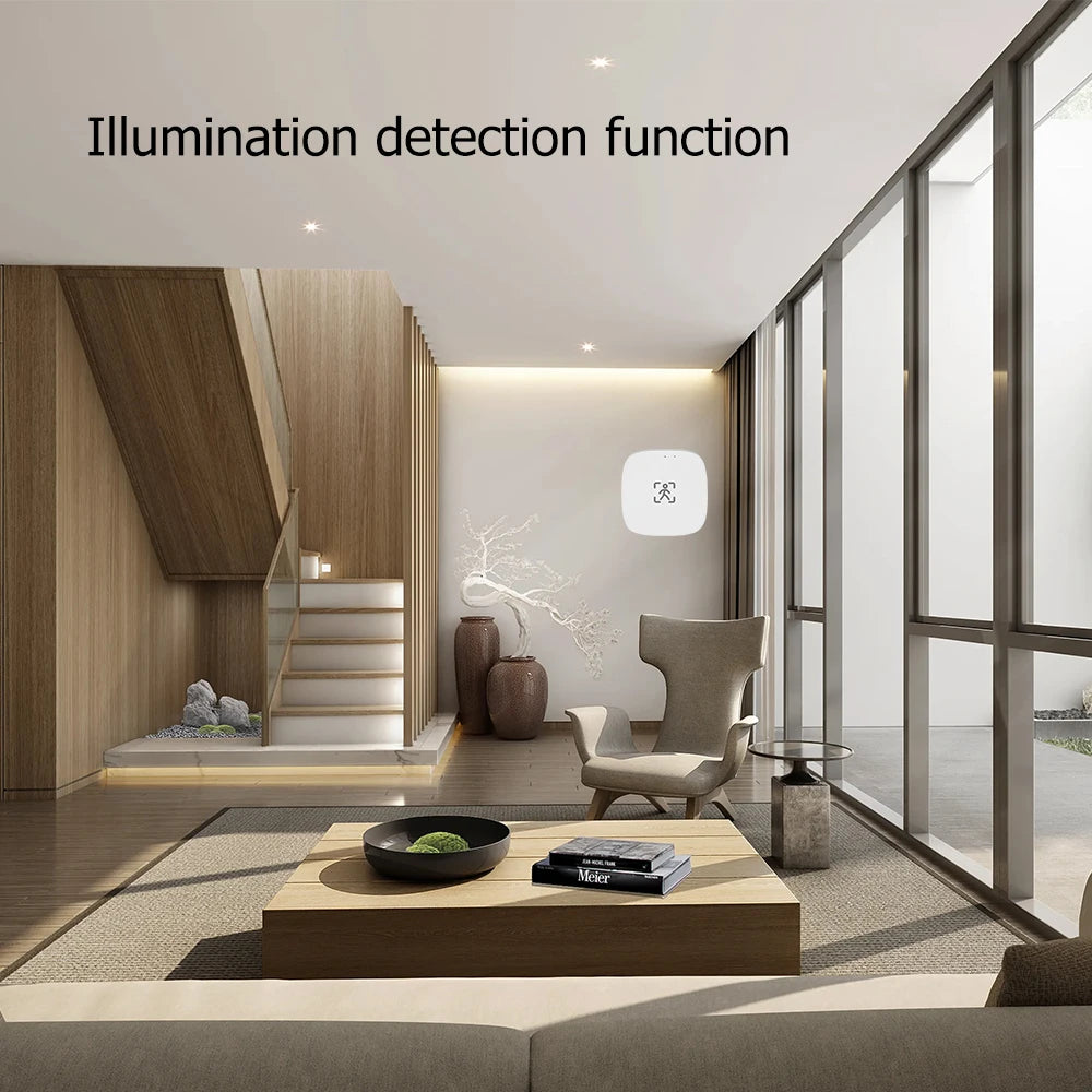 Zigbee Wifi Mmwave Human Presence Motion Sensor with Luminance/Distance Detection 5/110/220V Tuya Smart Life Home Automation