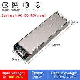 200W 300W Tuya Zigbee Dimmable Power Supply DC 24V Transformer LED Driver Support Alexa Gooogle Home for CCT LED Strip Lighting