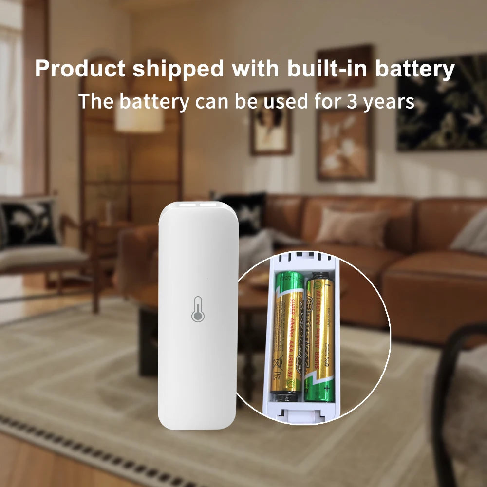 Smart Zigbee 3.0 Temperature and Humidity Sensor Tiny Remote Monitor for Smart Home Assistant Zigbee2Mqtt Ewelink