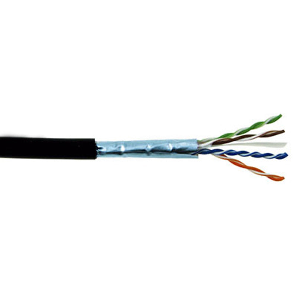 Cat6e Cable, Direct Burial, Shielded, Gel-Filled, 1,000 Ft.