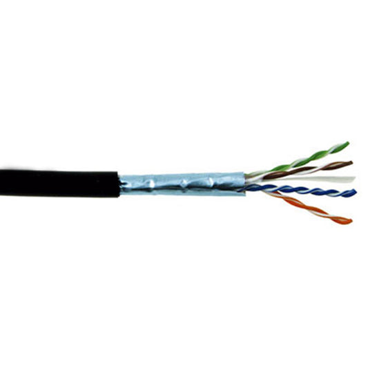 Cat6e Cable, Direct Burial, Shielded, Gel-Filled, 1,000 Ft.