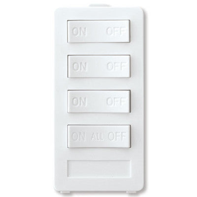 X10 PRO 4-Button Keypad (3-Address & All On/All Off), White