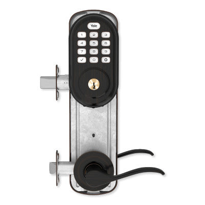 Yale Z-Wave Assure Interconnected Lockset with Push Button Deadbolt, Right Handed, Oil Rubbed Bronze