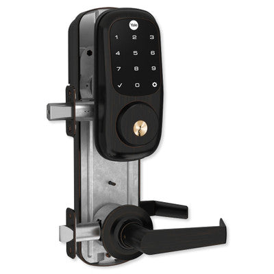 Yale Z-Wave Assure Interconnected Lockset with Touchscreen Deadbolt, Augusta Lever, Left Handed, Oil-Rubbed Bronze