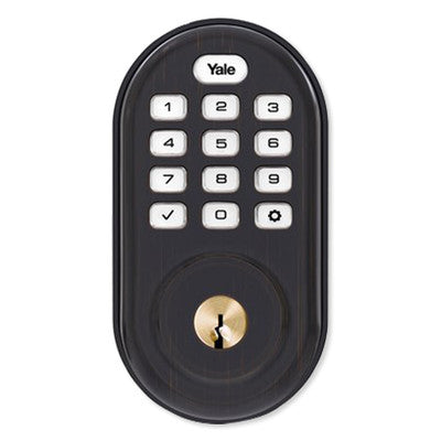 Yale Wi-Fi Assure Lock Push Button Deadbolt, Oil Rubbed Bronze