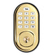 Yale Zigbee Push Button Deadbolt Assure Lock, Lifetime Brass
